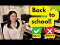 Back to school tips