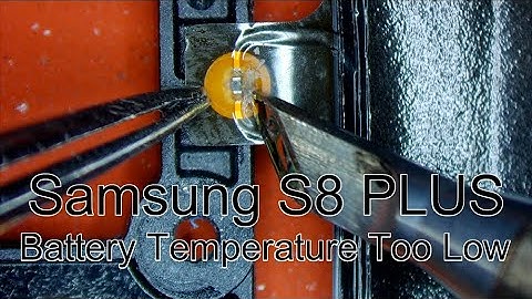 Samsung Galaxy S8 Plus Charging Paused - Battery Temperature Too Low - Temperatura batteria bassa