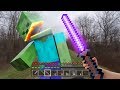 Minecraft in real life pov zombie battle minecraft en la vida real in real life