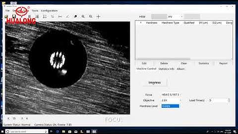 Hualong Brinell Hardness Tester Software Operation