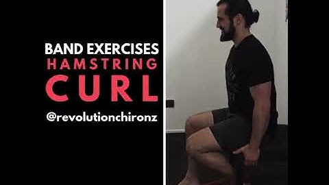 🎗Banded Exercises: Hamstring curl