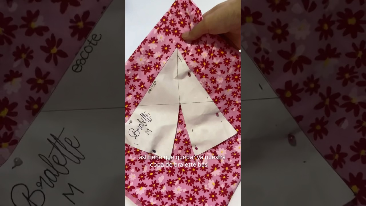 Cómo hacer molde de Bralette básico con tabla de medidas ❤️