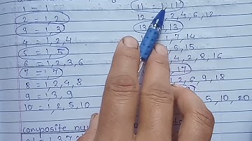 PROBLEM SET 34 & Prime number & Composite number CLASS 5th  5th standard maths chapters 8