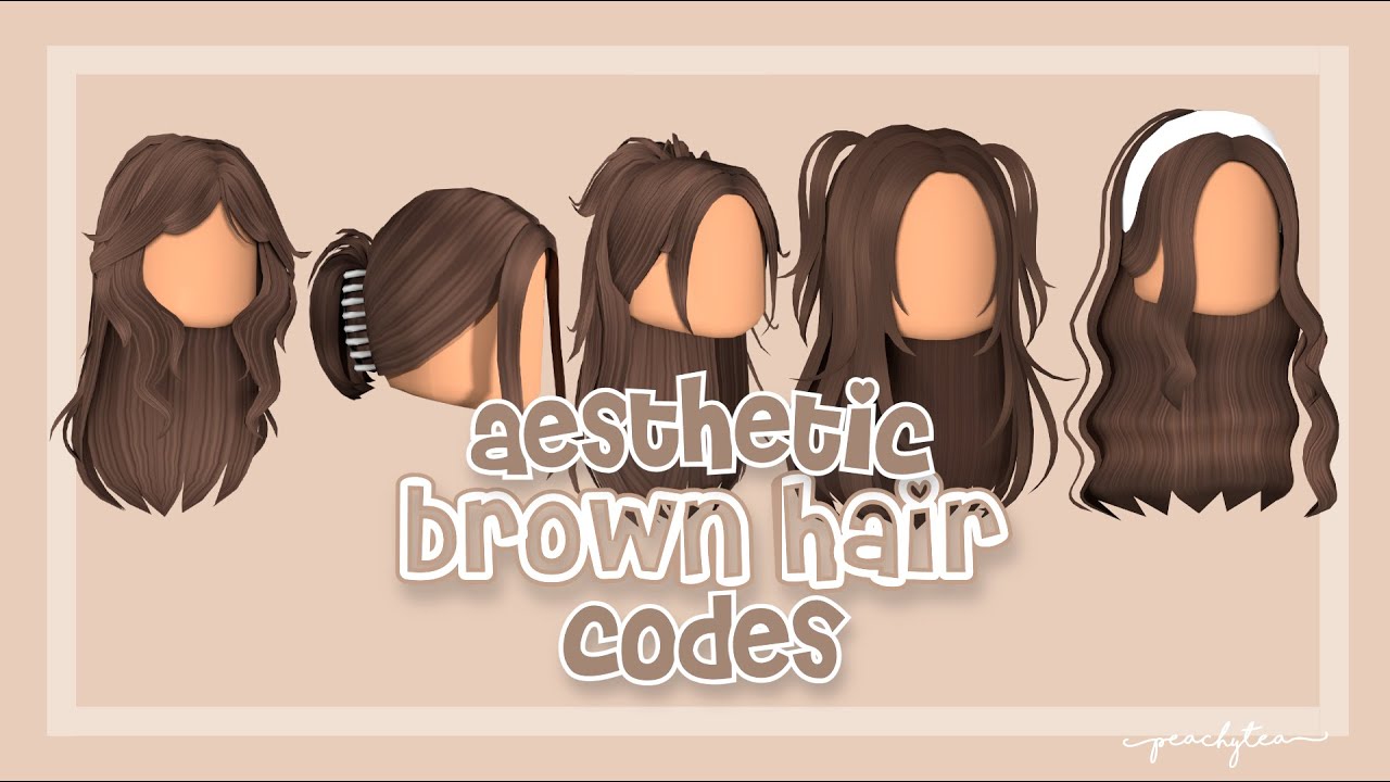 Hair Roblox  Brown hair roblox, Brown hair roblox id, Brown hair id