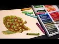 Artichoke oil pastel beginner tutorial