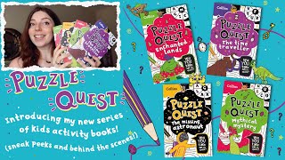 My new book series is here! 🎉 | Introducing: Puzzle Quest | Sneak peeks, look inside my book journal screenshot 5