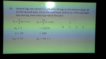 Application of an arithmetic sequence using a log pile