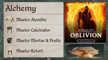 MASTER ALCHEMY TOOLS FAST! ALEMBIC CALCINATOR RETORT MORTAR & PESTLE The Elder Scrolls IV: Oblivion