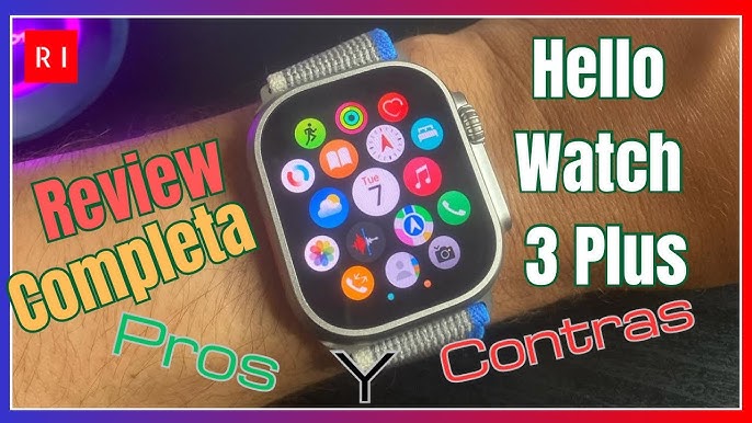 Hello Watch-reloj inteligente Original de 3 generación para hombre, pulsera  de Fitness con Pantalla AMOLED de 2,04 pulgadas, 4GB de ROM, NFC, brújula,  para Android e IOS