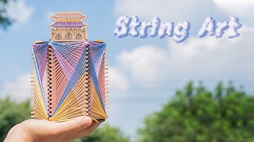 스트링아트 연필꽂이 만들기ㅣDIY String art tutorial (ENG)