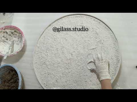 نحوه خمیر گزاری و شکل دهی تابلو ماه برجسته  دکوراسیون منزل تابلوماه آموزش