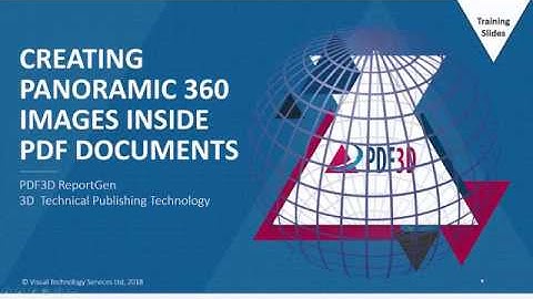 Creating Panoramic 360 Images in PDF Documents