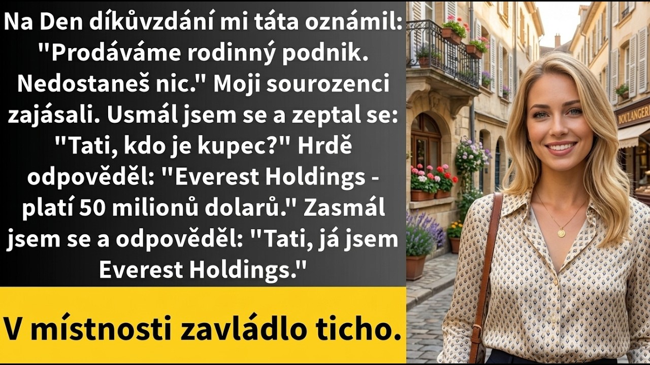 Skleněné dveře se roztříštily přímo kolem mě, když mě vlastní otec, generální ředitel naší rodinné firmy, strčil na zem. „Ty nevděčná malá,“ zasyčel, zatímco mi po tváři stékala krev před zraky...