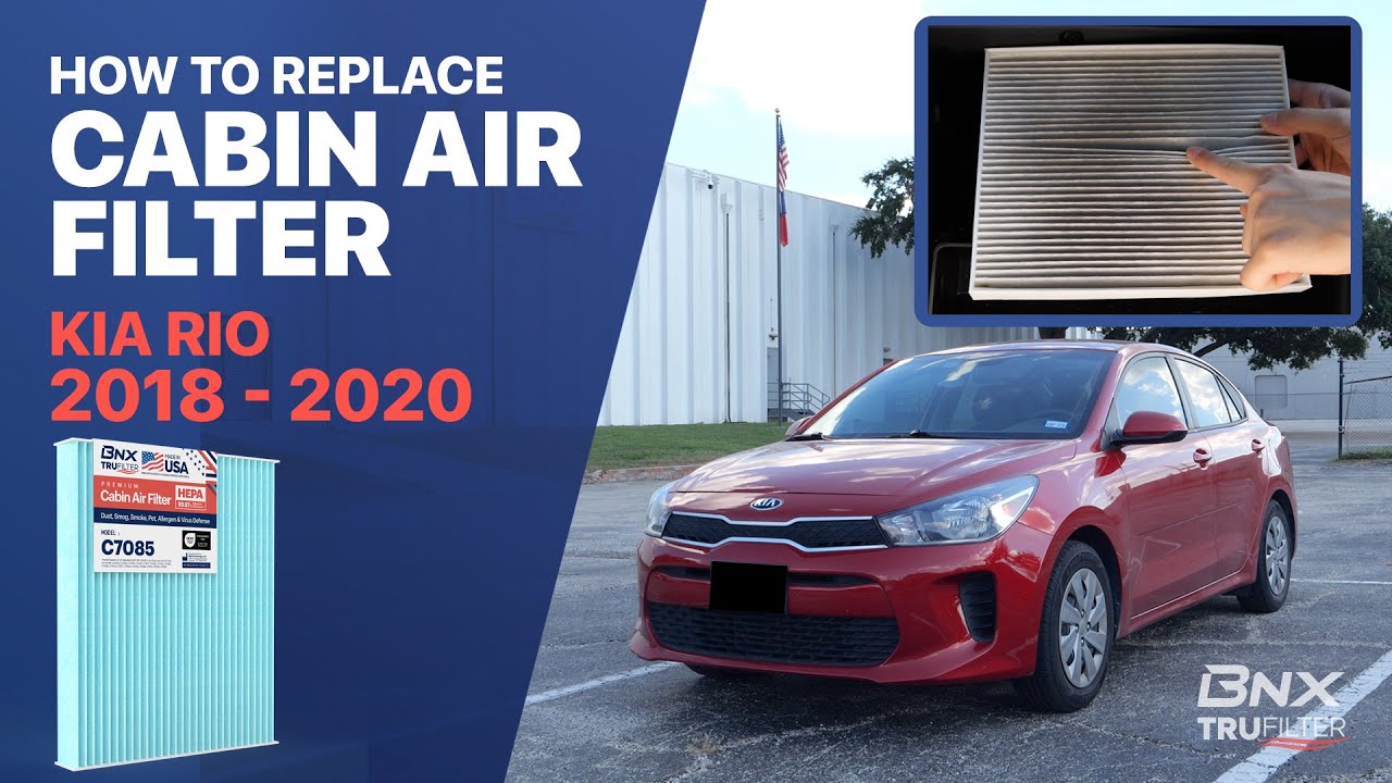 Kia Rio Autofilter How to Replace Cabin Air Filter in a Kia Rio (2018-2020) C7085 - YouTube