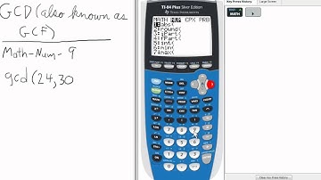 Greatest Common Divisor / Denominator GCD TI 84 Calculator    Top Priority Functions
