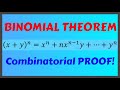 Combinatorial Proof of Binomial Theorem