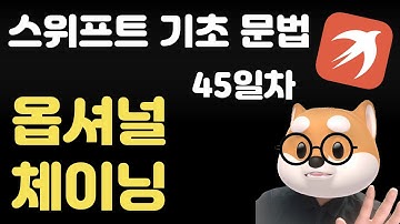 스위프트 기초 문법 - 45일차 / 옵셔널 체이닝