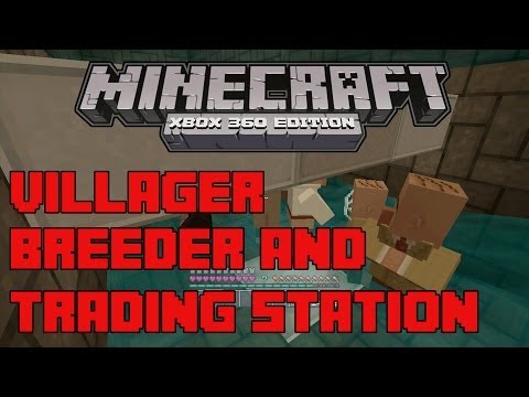 Villager breeding and trading station xbox 360 minecraft