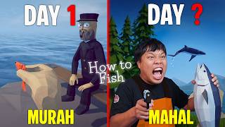 gua terdampar di pulau terpencil dan harus memancing ikan aneh di game HOW TO FISH screenshot 3
