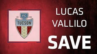 Save Lucas Vallilo Tips Strike Over Bar Zest Fc At Tucson