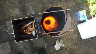 Rocket stove startup