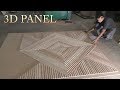 Wall 3d panel with CNC. Стеновая 3д панель на ЧПУ