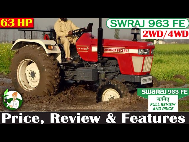 Swaraj 963 FE, 63HP, 2WD / 4WD