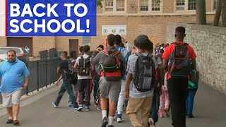 First day of school for New York City public school students