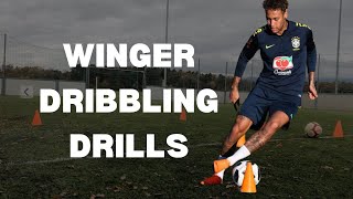 Dribbling Drills For Wingers | How To Improve Dribbling For Wingers