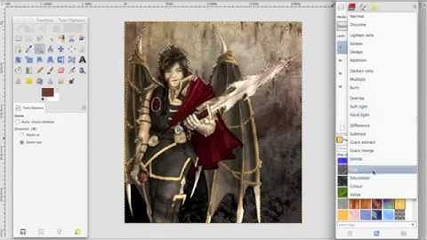 Colour and Shading on Gimp