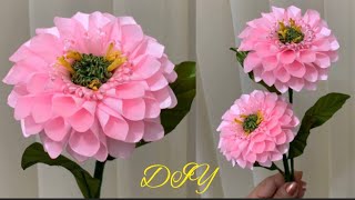DIY || Satin Ribbon Flowers/ Tutorial how to make chrysanthemum