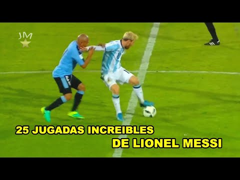 25 jugadas increibles de Messi para volverse loco!