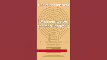 what gets wetter the more it dries? | riddles #6 #short