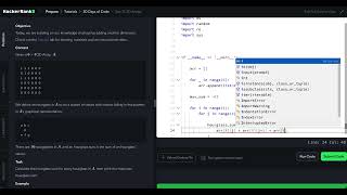 HackerRank Python 30 Days of Code - Day 11: 2D Arrays