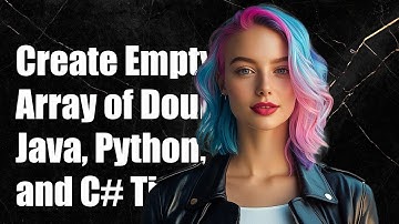How to Create an Empty Array of Double in Java, Python, and C#