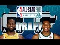 Drafting 2019 NBA All Star Game Team Rosters Starters Reserves 