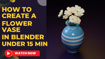 Blender 3D - Create a Flower Vase in 15 min | Beginner Tutorial