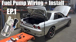 How To Install An Aftermarket Fuel Pump || Walbro 450 + R32 Skyline GTST