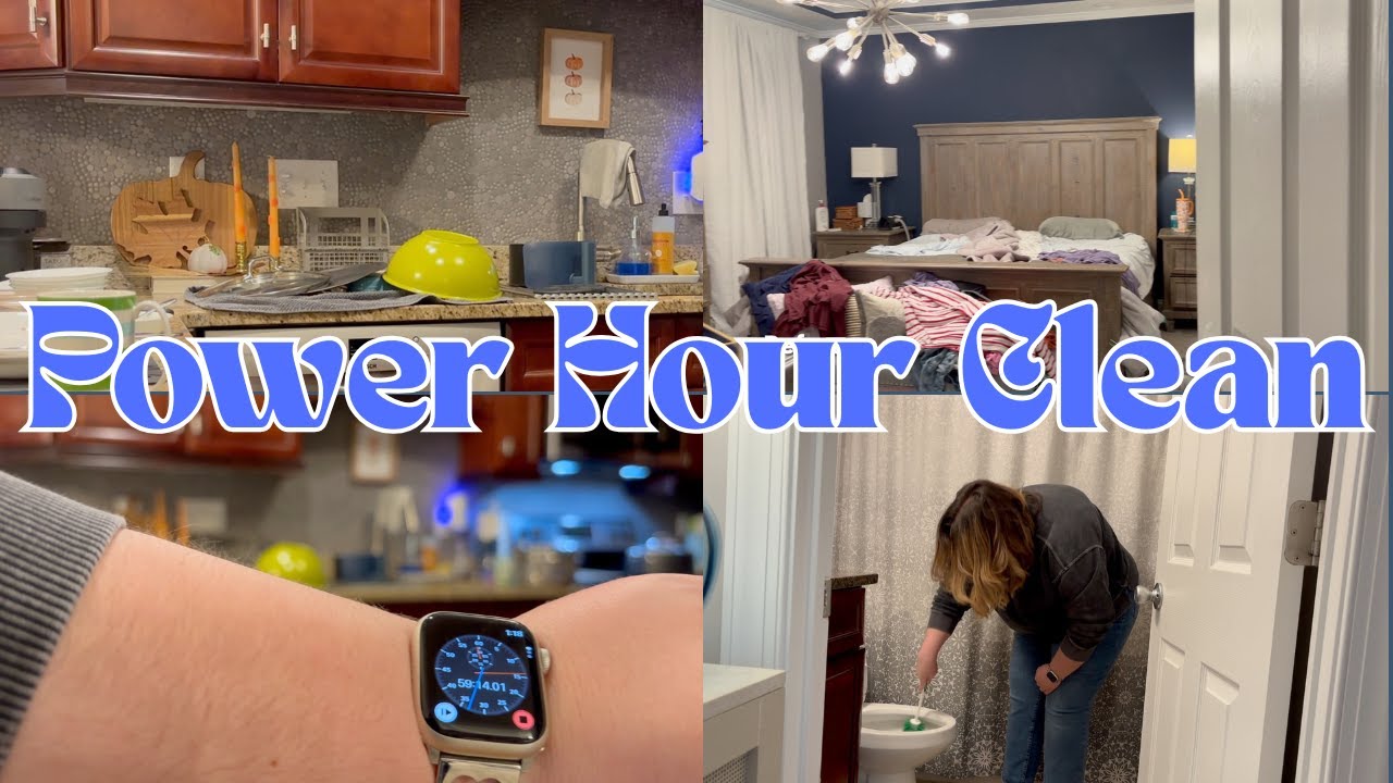 Can I Clean My Entire House in 1 Hour? | Power Hour Speed Clean with Me