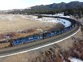 American trains - Montana Rail Link - Mullan Pass - February 2020