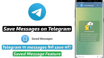 How to Save Messages in Telegram | Telegram me message kaise save kare