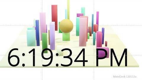 MatsClock 120112a - Free 3D PowerPoint Digital Clock PPT Timer
