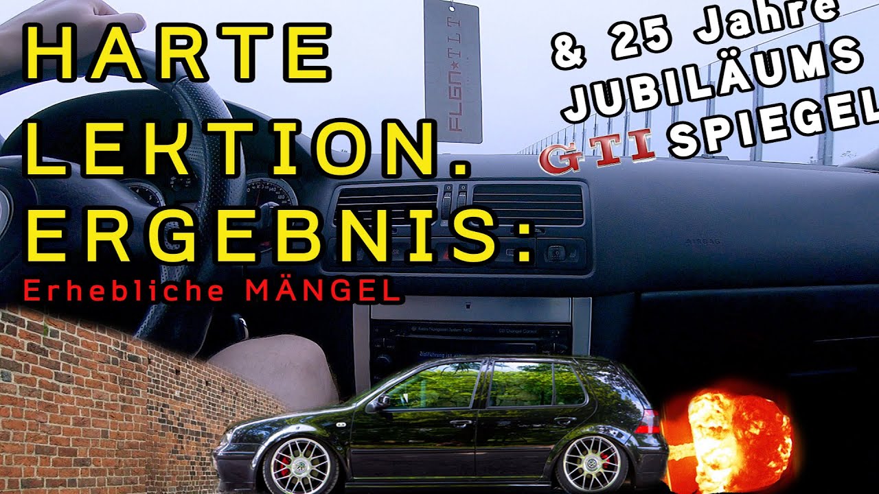 Erhebliche Mängel und Jubiläums GTI Spiegel für den Golf 4