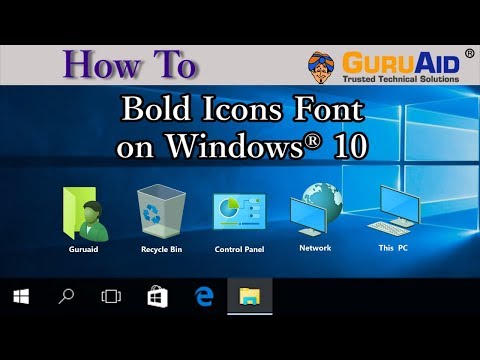 How to Bold Icons Font on Windows® 10 - GuruAid hqdefault