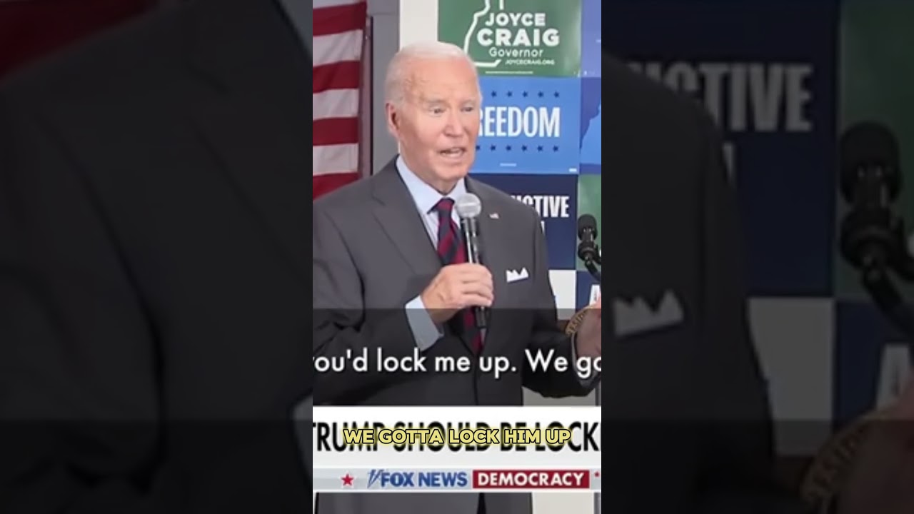 Joe Biden says to Lock UP TRUMP 