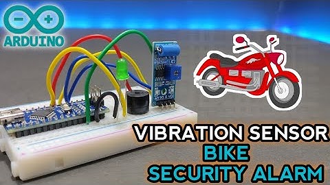 Vibration sensor Bike Security alarm using Arduino