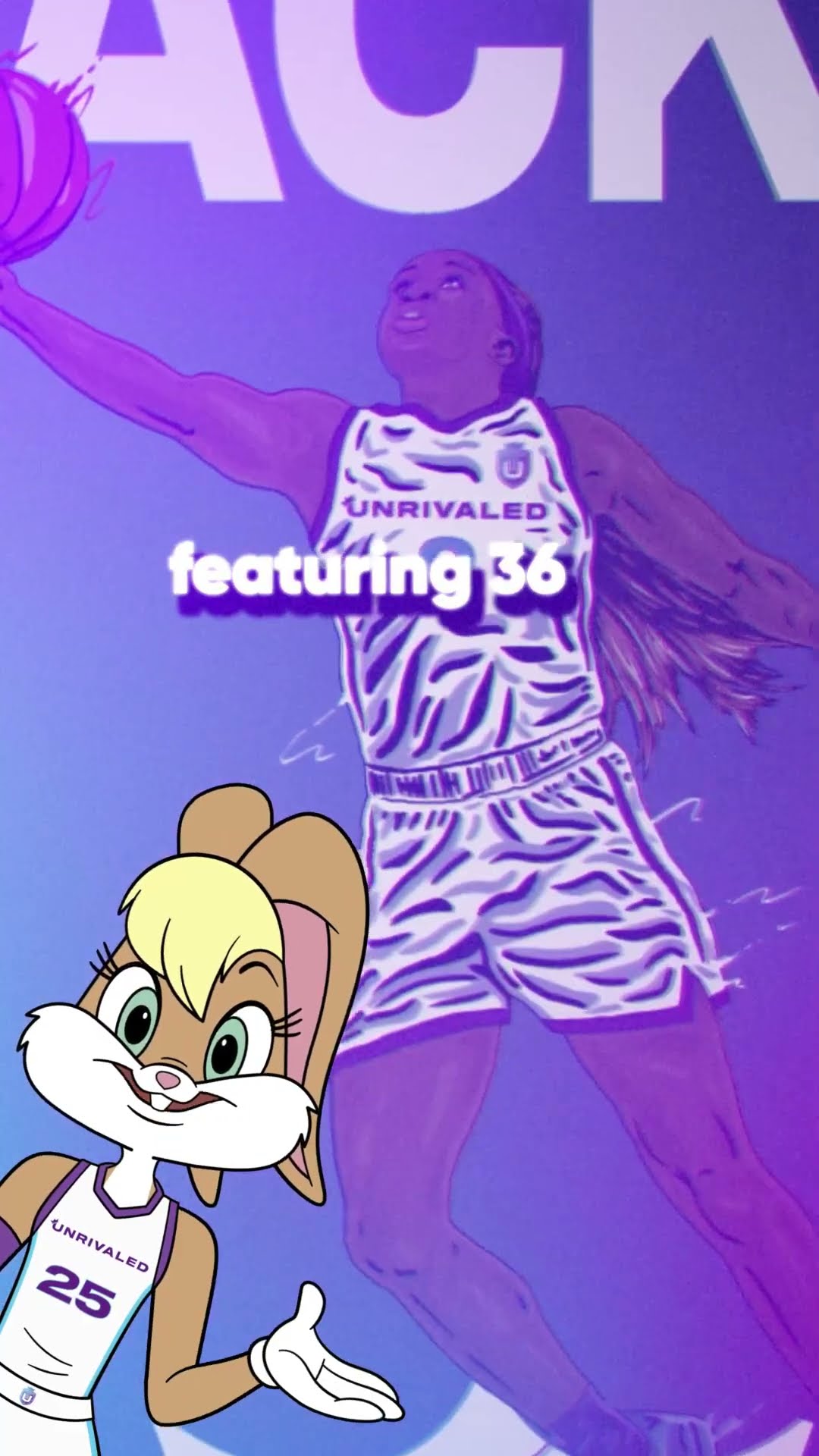 Introducing Unrivaled. Tune in January 17 on TNT, truTV, or stream on Max. ??? Lola Bunny | @wbkids​