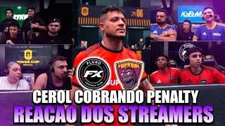 REAÇÃO STREAMERS: CEROL COBRA O PÊNALTI GELADO NO FUNKBOL DA KINGS LEAGUE!