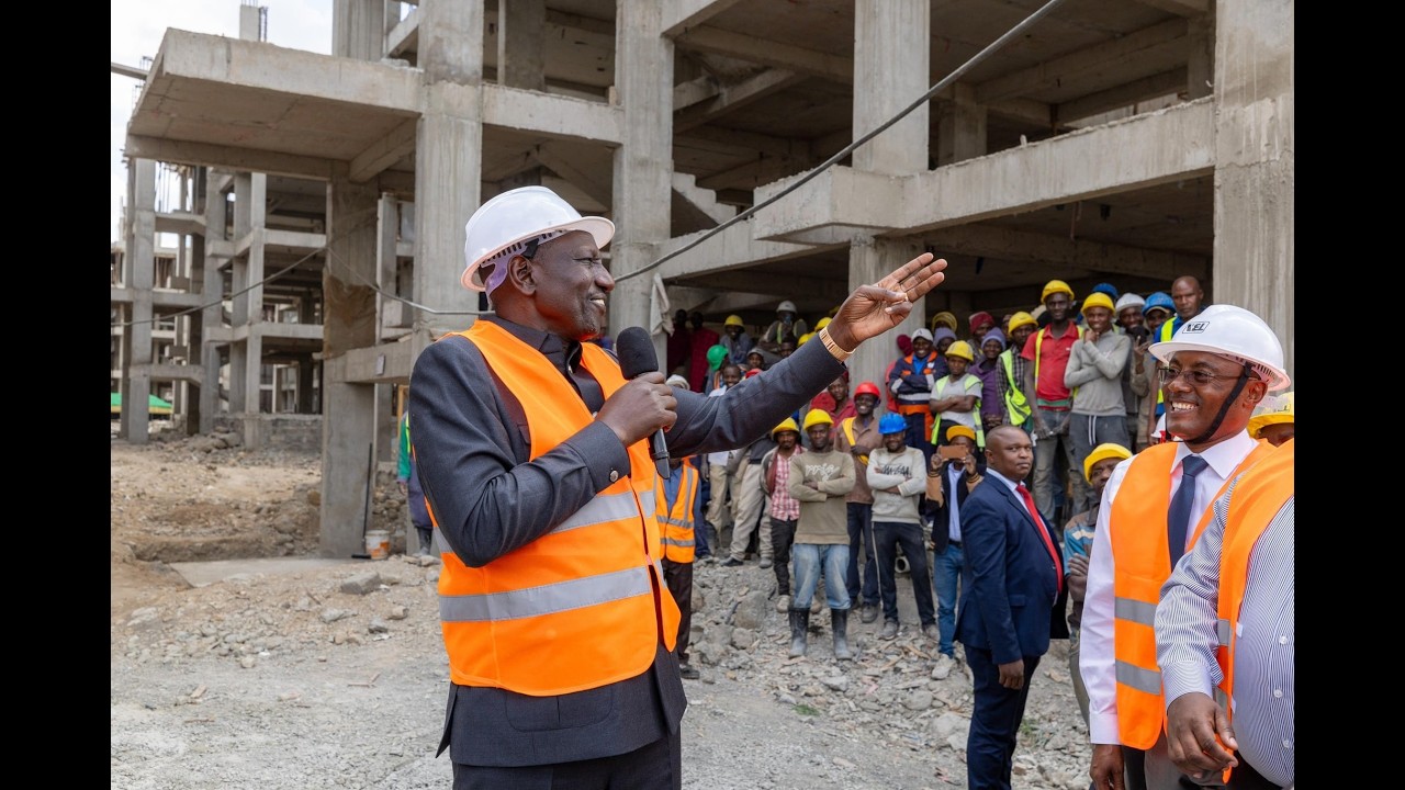 LIVE: President Ruto Inspecting Kikuyu Affordable Housing Project, Kiambu County