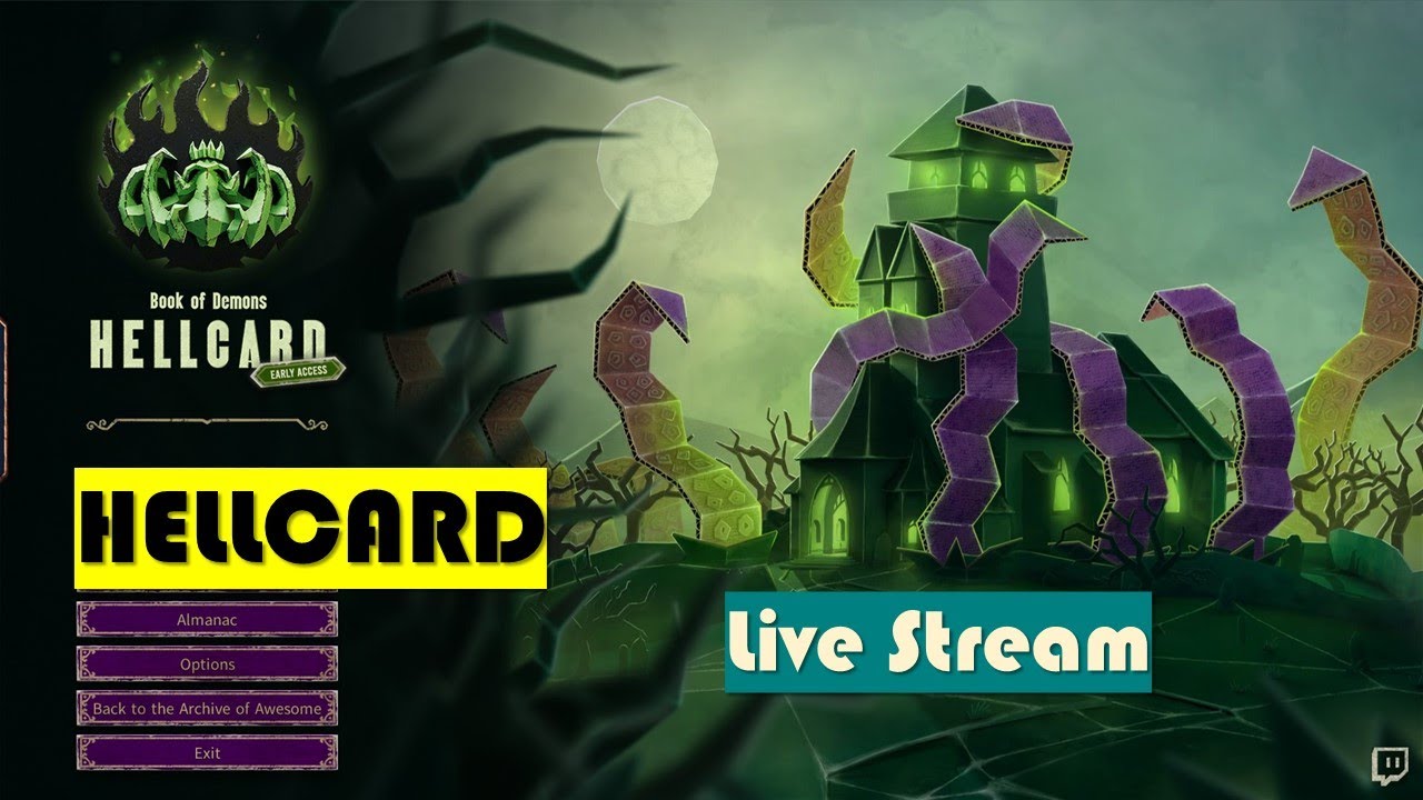 [Live Replay: HELLCARD] Single & Multi-player First Look / Roguelite Card Battle (Early Access)